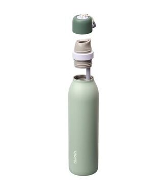Tail Stainless Steel Water Bottle in Teal Green